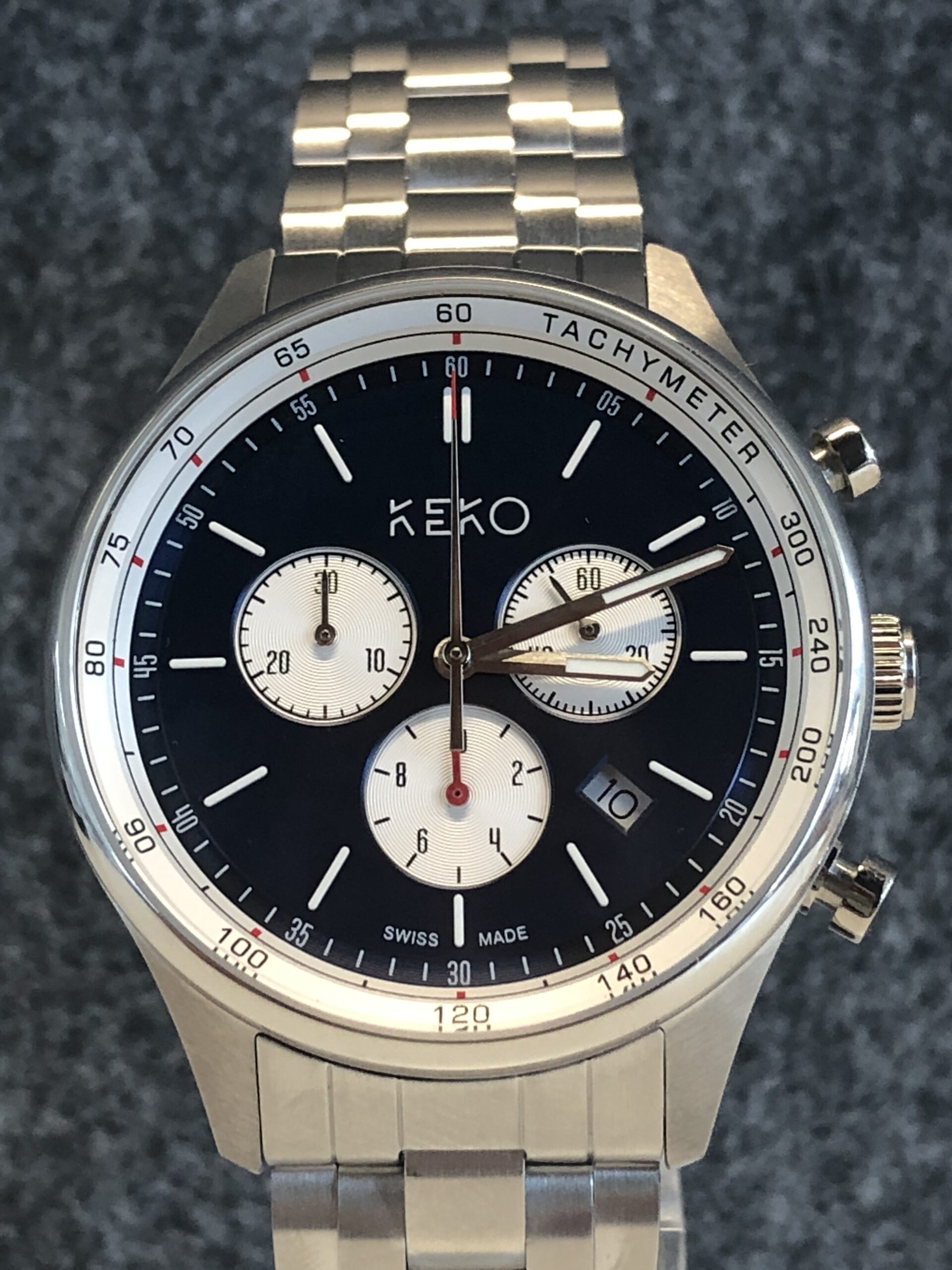 keko-chronograph-reliable-blue-frontansicht